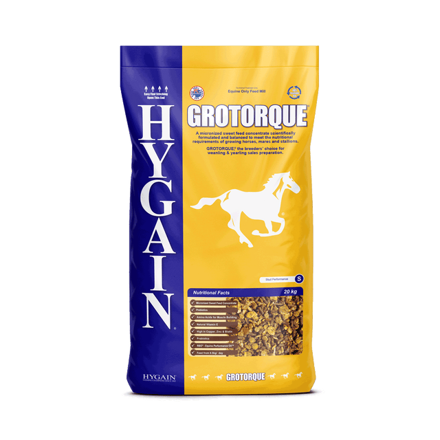 A micronized sweet feed concentrate scientifically formulated and balanced to meet the nutritional requirements of growing horses, mares and stallions.