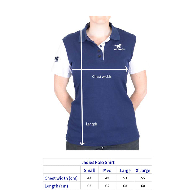 Hygain® Ladies Polo with White Sleeve