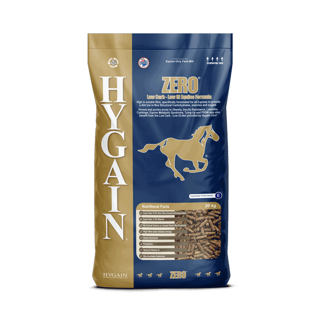 HYGAIN® ZERO® the low starch and low sugar complete horse feed 